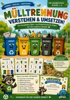 Vorschau - Unterrichtsreihen - MÜLLTRENNUNG - PAKET GRUNDSCHULE - qlixu - Deckblatt