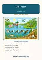 Vorschau - Arbeitsblätter - Der Frosch – Lesespurgeschichte mit Rätselaufgaben (Klasse 5) - Seite 1