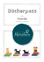 Vorschau - Mal- und Bastelvorlagen - Bücherpass Paket 1 - Hunde Bücherpass und Lesezeichen - Deckblatt