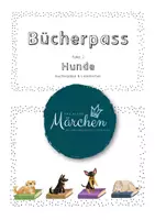Vorschau - Mal- und Bastelvorlagen - Bücherpass Paket 2 - Hunde Bücherpass und Lesezeichen - Deckblatt
