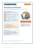 Vorschau - Stundenentwürfe - Bruchrechnung Klasse 6 – Bundle, fünf Einheiten - Seite 1