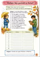 Vorschau - Arbeitsblätter - Wortarten im Herbst Klasse 5 -6 Blätterwald und Übungen - Seite 3