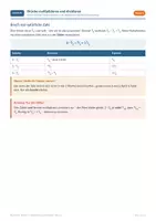 Vorschau - Unterrichtsreihen - Brüche multiplizieren und dividieren – Klasse 6 - Seite 1