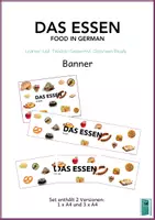 Vorschau - Poster - Banner German/DaZ | Essen/Food - Deckblatt