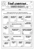 Vorschau - Arbeitsblätter - FIND SOMEONE - SUMMER HOLIDAYS - Seite 2