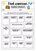 Vorschau - Arbeitsblätter - FIND SOMEONE - SUMMER HOLIDAYS - Seite 3