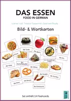 Vorschau - Präsentationen/Tafelbilder - Flashcards German/DaZ | Essen/Food - Deckblatt