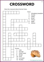 Vorschau - Arbeitsblätter - Crossword German/DaZ | Essen/Food - Seite 1