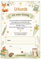 Vorschau - Anderer Materialtyp - Urkunde zum Schulstart - Einschulung - Deckblatt