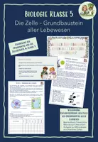 Vorschau - Stundenentwürfe - Die Zelle - Grundbaustein aller Lebewesen - Deckblatt