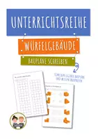 Vorschau - Stundenentwürfe - Unterrichtsreihe: Würfelgebäude – Komplettpaket | Mathematik Grundschule Klasse 2–3 - Seite 1