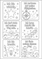 Vorschau - Anderer Materialtyp - 18 Affirmationskarten zum Ausmalen - Seite 2