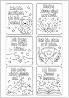 Vorschau - Anderer Materialtyp - 18 Affirmationskarten zum Ausmalen - Seite 1
