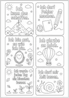 Vorschau - Anderer Materialtyp - 18 Affirmationskarten zum Ausmalen - Deckblatt
