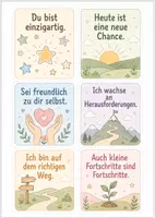 Vorschau - Anderer Materialtyp - 18 Affirmationskarten zum Ausdrucken - Seite 2