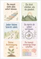 Vorschau - Anderer Materialtyp - 18 Affirmationskarten zum Ausdrucken - Seite 1