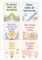 Vorschau - Anderer Materialtyp - 18 Affirmationskarten zum Ausdrucken - Deckblatt