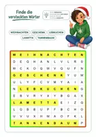 Vorschau - Arbeitsblätter - Suchsel - Weihnachten (inkl. Lösungen) - Seite 2