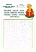 Vorschau - Arbeitsblätter - Suchsel - Weihnachten (inkl. Lösungen) - Seite 3