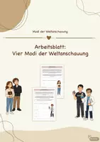Vorschau - Arbeitsblätter - Modi der Weltanschauung (Arbeitsblatt) - Einstieg Evolution - Deckblatt