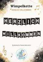 Vorschau - Poster - Wimpelkette mit Musikmotiven - Deckblatt