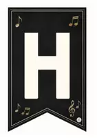 Vorschau - Poster - Wimpelkette mit Musikmotiven - Seite 1