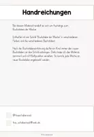 Vorschau - Merkblätter - Buchstabe der Woche - Schilder & Buchstaben - Seite 1