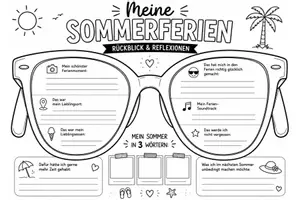 Vorschau - Stundenentwürfe - Meine Sommerferien – Rückblick & Reflexion | 3 kreative Vorlagen zum Schulstart - Seite 3