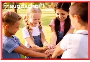 Vorschau - Bildkarten - Bildkarten - Freundschaft / Freunde - Tafelmaterial - Seite 1