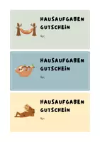 Vorschau - Anderer Materialtyp - Hausaufgaben Gutscheine - Seite 3