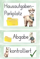Vorschau - Arbeitsblätter - Alpakaklasse Lamaklasse • Wachsendes Materialpaket zum Klassentier Lama oder Alpaka – Deko, Organisation & mehr - Seite 2