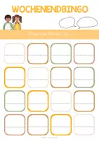 Vorschau - Arbeitsblätter - Wochenende / Wochenende Bingo - Seite 2