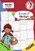 Vorschau - Arbeitsblätter - Herbst: Übungsheft Deutsch & Mathematik für die 2. Klasse (FREEBIE) - Deckblatt