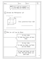 Vorschau - Arbeitsblätter - Materialpaket - geometrische Körperformen - Seite 2