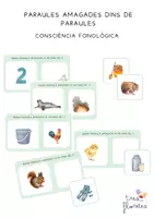 Vista previa - Juegos / Gamificación - CONSCIÈNCIA FONOLÒGICA: Paraules amagades dins de paraules - Portada