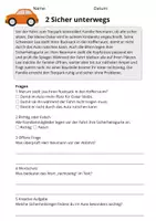 Vorschau - Arbeitsblätter - Kostenlos: Lesetraining Autos – Leseverständnis Klasse 3 - Seite 2