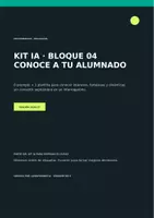 Vista previa - Hojas de trabajo - Kit IA 04: Conoce a tu alumnado - página 1