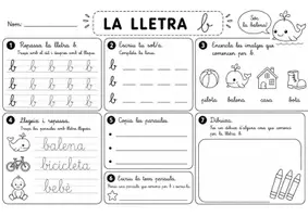 Vista previa - Hojas de trabajo - La lletra lligada ✏️ | 28 fitxes de lectoescriptura en català per a Infantil - página 2