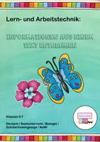 Vorschau - Arbeitsblätter - Lern- und Arbeitstechnik: Informationen aus einem Text entnehmen (Kl. 4-7) - Deckblatt