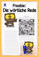 Vorschau - Arbeitsblätter - Freebie: Die wörtliche Rede (direkte Rede) - Seite 1
