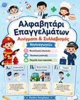 Προεπισκόπηση - Υποστηρικτικό υλικό / Ειδική αγωγή - Αλφαβητάρι Επαγγελμάτων | Αινίγματα & Συλλαβισμός | Φωνολογική Επίγνωση | Νηπιαγωγείο - Εξώφυλλο