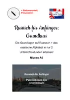 Vorschau - Stundenentwürfe - Russisch für Anfänger - Grundlagen & Alphabet in nur 2 Stunden erlernen - Deckblatt