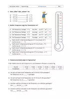 Vorschau - Arbeitsblätter - Rationale Zahlen – Temperaturen: AB + interaktiv - Deckblatt