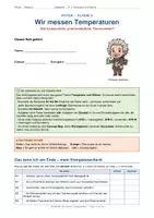 Vorschau - Arbeitsblätter - Arbeitsheft: Wärme und Temperatur - Deckblatt
