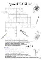 Vorschau - Arbeitsblätter - Instrumentenrätsel – Kreuzworträtsel & Suchsel - Seite 1