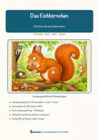 Vorschau - Arbeitsblätter - Das Eichhörnchen – Lesespurgeschichte mit Rätselaufgaben (Klasse 5) - Seite 1
