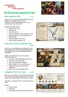 Vorschau - Unterrichtsreihen - Die Schule der magischen Tier(e) | Lesetagebuch | Unterrichtsmaterial | Kreativwerkstatt | Deutsch Klasse 5-8 | mit Lösungen. - Seite 1