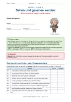 Vorschau - Arbeitsblätter - Arbeitsheft: Sehen und Gesehen werden - Deckblatt