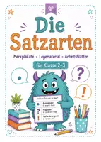 Vorschau - Unterrichtsreihen - Satzarten: Tafel- und Übungsmaterial - Deckblatt