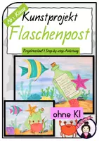 Vorschau - Stundenentwürfe - Kunst im Sommer: FLASCHENPOST - Deckblatt